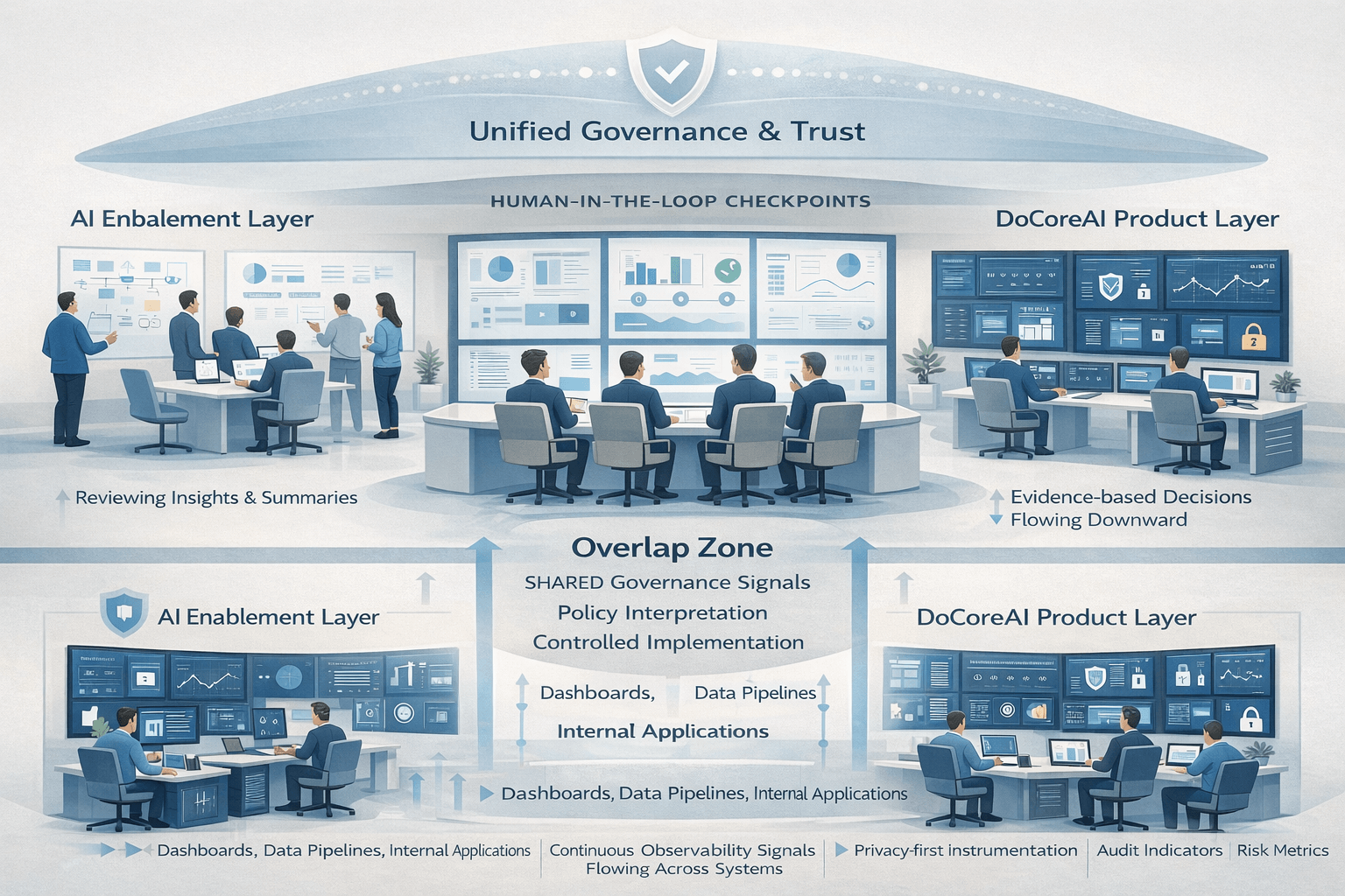 how AI enablement transformation is related to DoCoreAI
